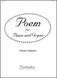 Poem for Piano and Organ Organ sheet music cover